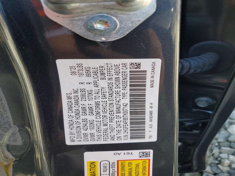 45763416 :رقم المزاد ، 2HGFE4F86TH307142 vin ، 2026 Honda Civic مزاد بيع