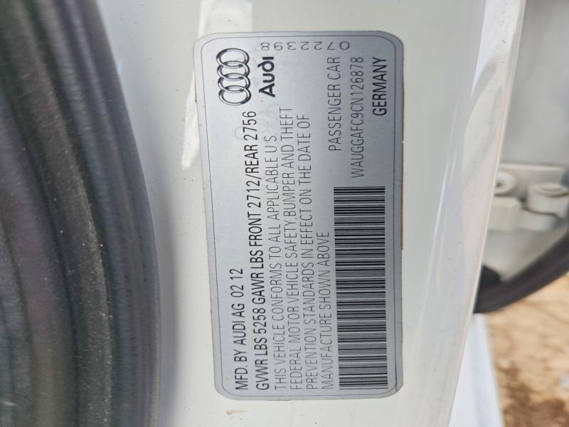 Продажа на аукционе авто 2012 Audi A6, vin: WAUGGAFC9CN126878, номер лота: 79478325