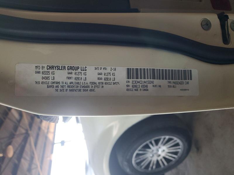 Продажа на аукционе авто 2010 Chrysler 300, vin: 2C3CA4CD1AH152242, номер лота: 45965326