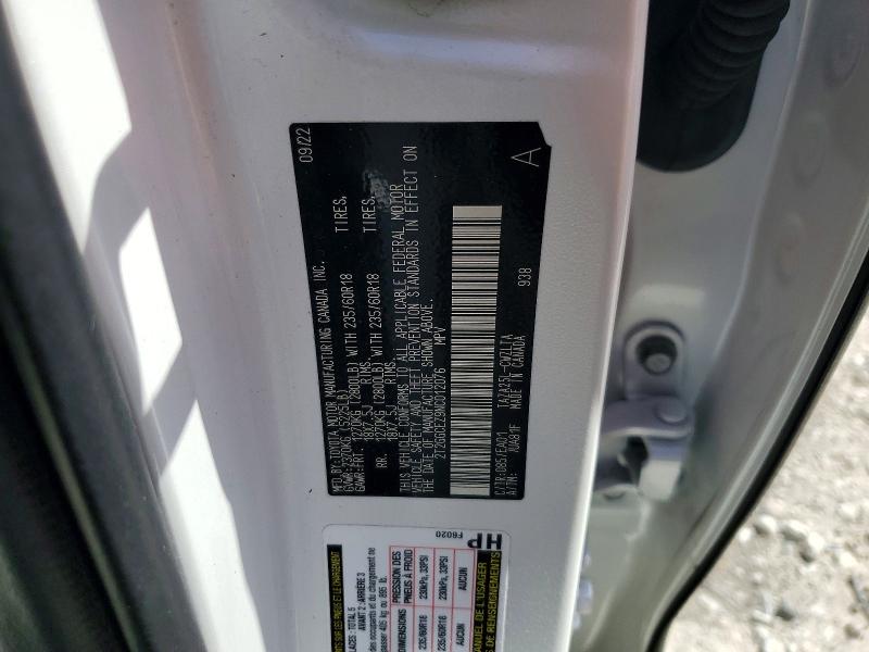 47521106 :رقم المزاد ، 2T2GGCEZ9NC012076 vin ، 2022 Lexus Nx 350 مزاد بيع
