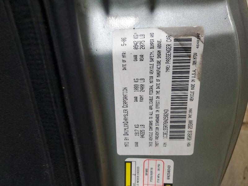 Продажа на аукционе авто 2006 Chrysler Sebring, vin: 1C3EL55R76N258243, номер лота: 46735286