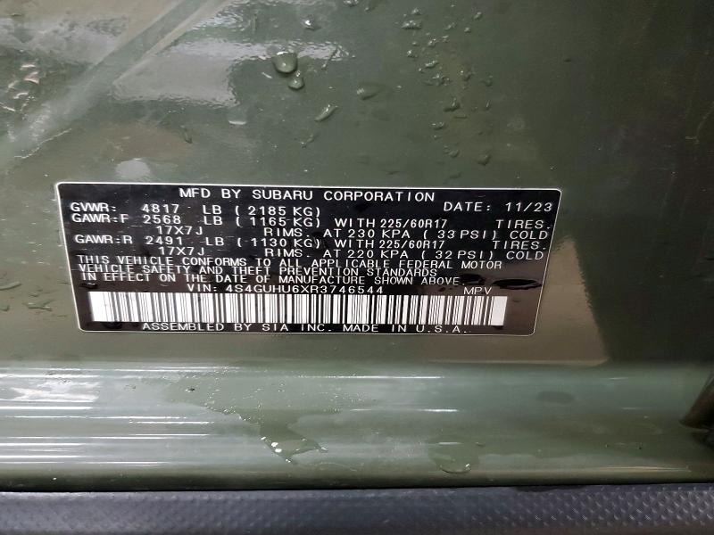 Продажа на аукционе авто 2024 Subaru Crosstrek, vin: 4S4GUHU6XR3746544, номер лота: 41832226
