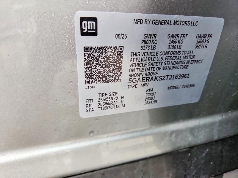 Aukcja sprzedaży 2026 Buick Enclave, vin: 5GAERAKS2TJ163961, numer aukcji: 79805255
