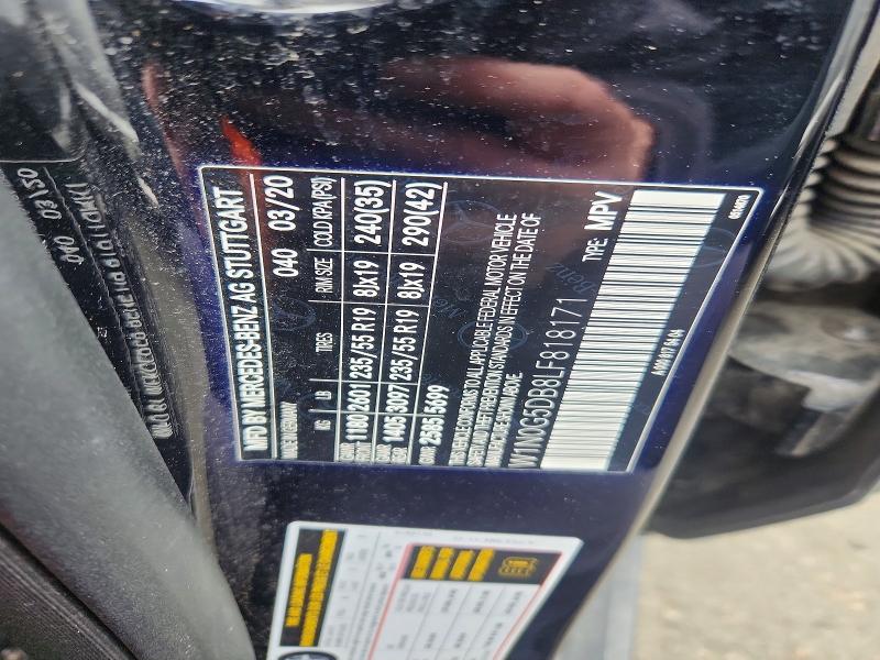 46841616 :رقم المزاد ، W1N0G5DB8LF818171 vin ، 2020 Mercedes-benz Glc مزاد بيع