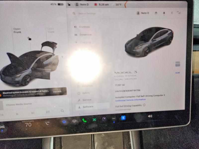 Aukcja sprzedaży 2019 Tesla Model 3, vin: 5YJ3E1EB0KF191759, numer aukcji: 79753895