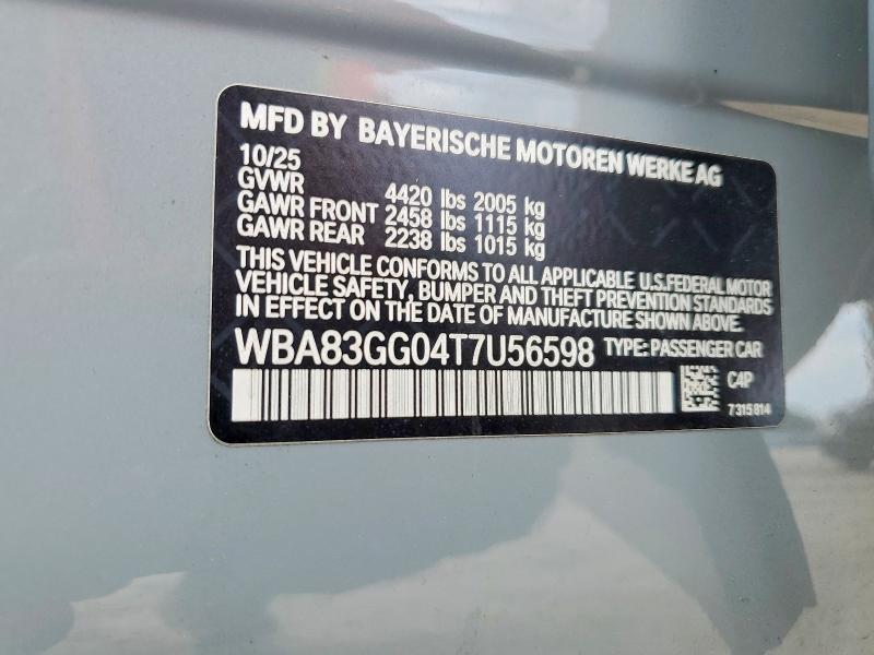 47192426 :رقم المزاد ، WBA83GG04T7U56598 vin ، 2026 Bmw 228 مزاد بيع