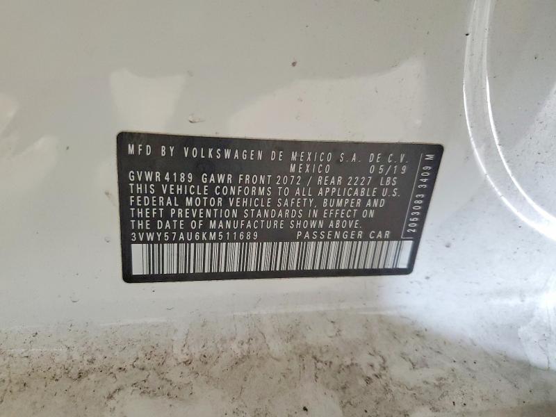 Продаж на аукціоні авто 2019 Volkswagen Golf Sportwagen, vin: 3VWY57AU6KM511689, номер лоту: 47765806