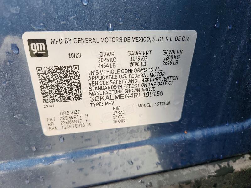 45504776 :رقم المزاد ، 3GKALMEG4RL190155 vin ، 2024 Gmc Terrain مزاد بيع