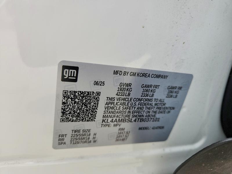 47827616 :رقم المزاد ، KL4AMBSL4TB037101 vin ، 2026 Buick Encore Gx مزاد بيع