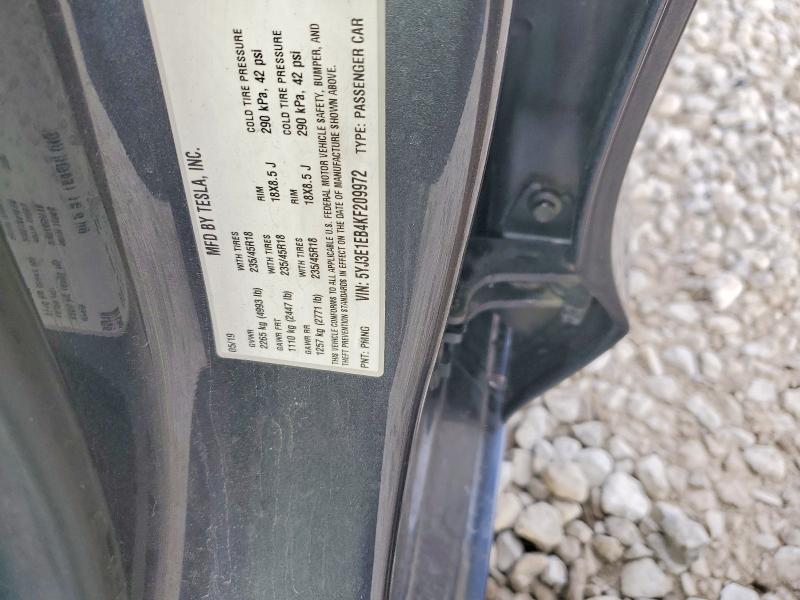 2019 Tesla Model 3 მანქანა იყიდება აუქციონზე, vin: 5YJ3E1EB4KF209972, აუქციონის ნომერი: 46130896
