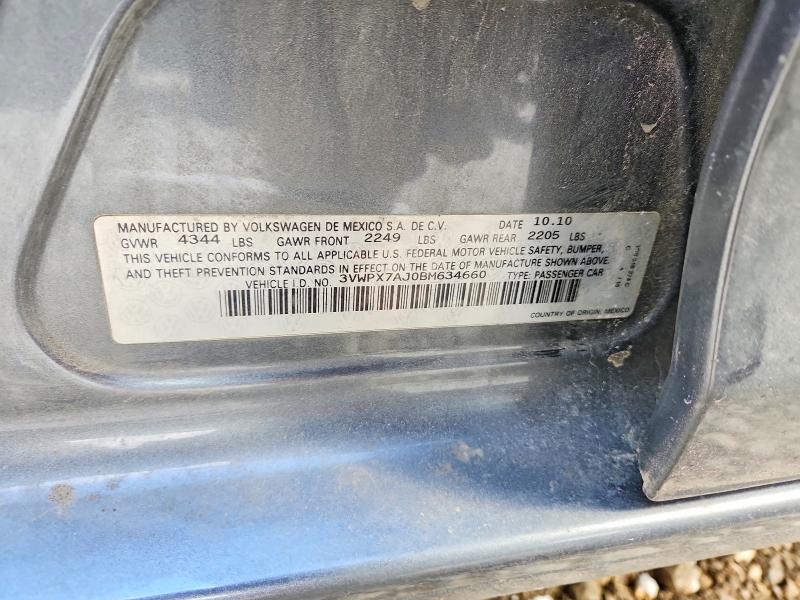 Продаж на аукціоні авто 2011 Volkswagen Jetta, vin: 3VWPX7AJ0BM634660, номер лоту: 47109836