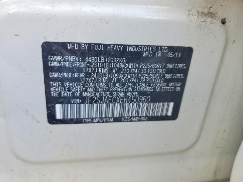 Продажа на аукционе авто 2014 Subaru Forester, vin: JF2SJAECXEH450960, номер лота: 46285346