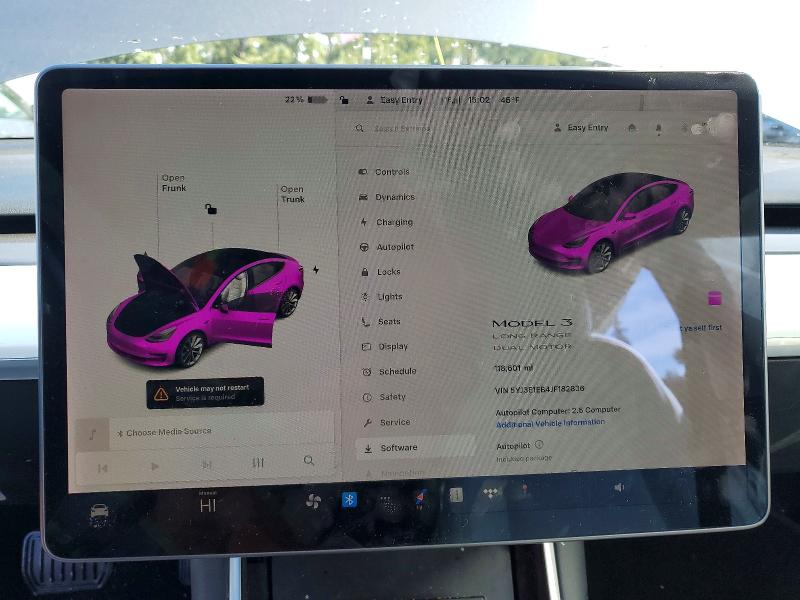 Продажа на аукционе авто 2018 Tesla Model 3, vin: 5YJ3E1EB4JF182836, номер лота: 45596986