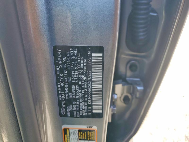 46388036 :رقم المزاد ، KMUHFESB0SU278922 vin ، 2025 Genesis Gv80 مزاد بيع