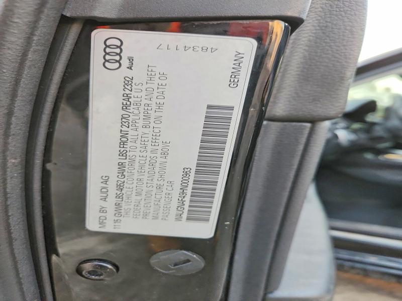 Aukcja sprzedaży 2017 Audi A4, vin: WAUGNAF49HN000963, numer aukcji: 78839115
