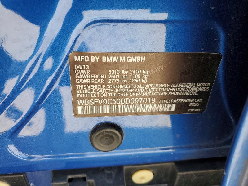 Продажа на аукционе авто 2013 Bmw M5, vin: WBSFV9C50DD097019, номер лота: 46865006