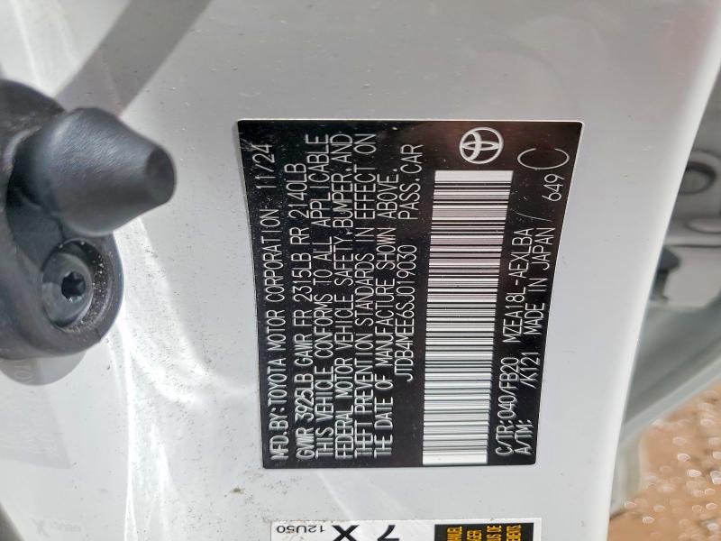 Aukcja sprzedaży 2025 Toyota Corolla, vin: JTDB4MEE6SJ019030, numer aukcji: 47982456