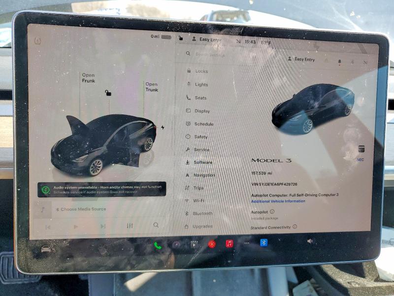 Продажа на аукционе авто 2023 Tesla Model 3, vin: 5YJ3E1EA6PF429726, номер лота: 46768396