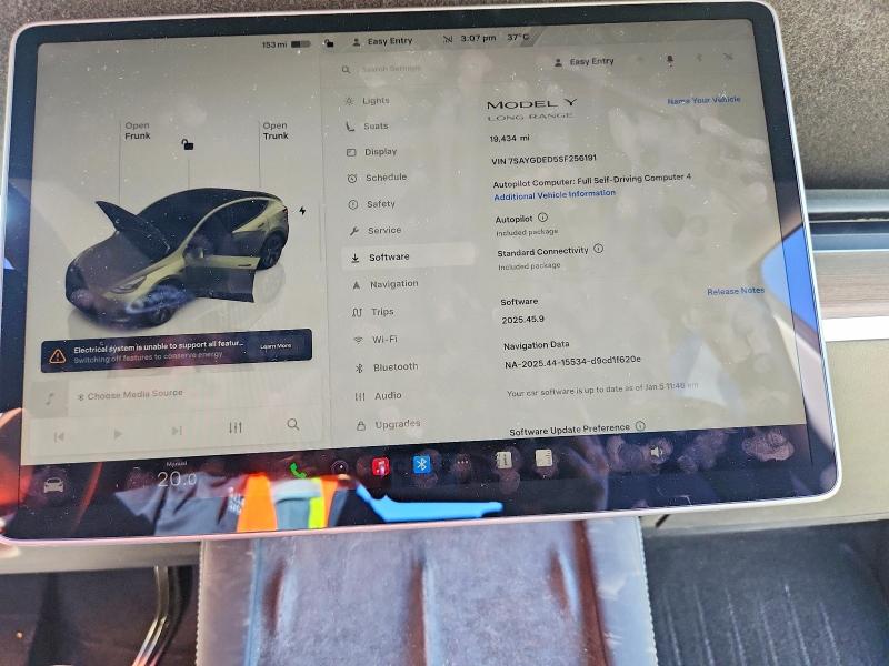 Продажа на аукционе авто 2025 Tesla Model Y, vin: 7SAYGDED5SF256191, номер лота: 46815596