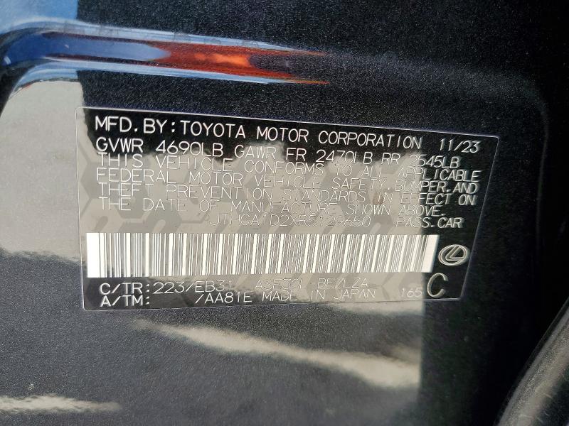 46920826 :رقم المزاد ، JTHCA1D2XR5129650 vin ، 2024 Lexus Is 300 مزاد بيع