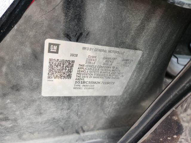Aukcja sprzedaży 2019 Chevrolet Cruze, vin: 1G1BC5SM2K7116073, numer aukcji: 47239076