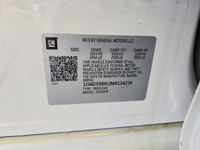 Aukcja sprzedaży 2021 Cadillac Ct5, vin: 1G6DX5RK2M0134239, numer aukcji: 47129786