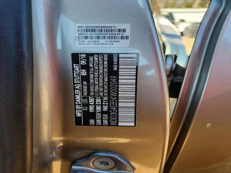 46716356 :رقم المزاد ، WDD3G4EB5KW002049 vin ، 2019 Mercedes-benz A مزاد بيع