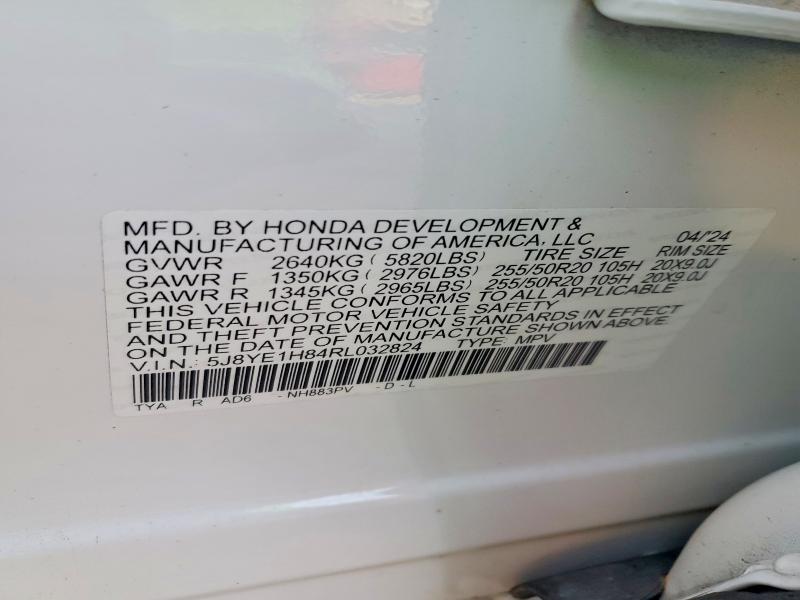 Aukcja sprzedaży 2024 Acura Mdx, vin: 5J8YE1H84RL032824, numer aukcji: 46118496