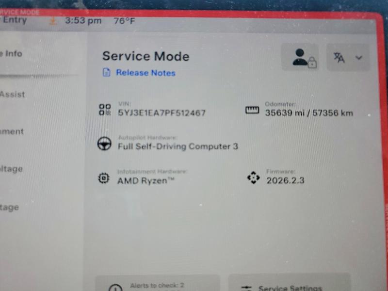 41808036 :رقم المزاد ، 5YJ3E1EA7PF512467 vin ، 2023 Tesla Model 3 مزاد بيع