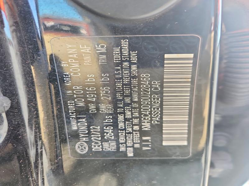 47315796 :رقم المزاد ، KMHGC4DD9DU228468 vin ، 2013 Hyundai Genesis مزاد بيع