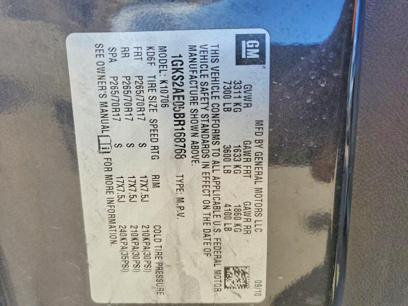 Продажа на аукционе авто 2011 Gmc Yukon, vin: 1GKS2AE05BR168768, номер лота: 47559056