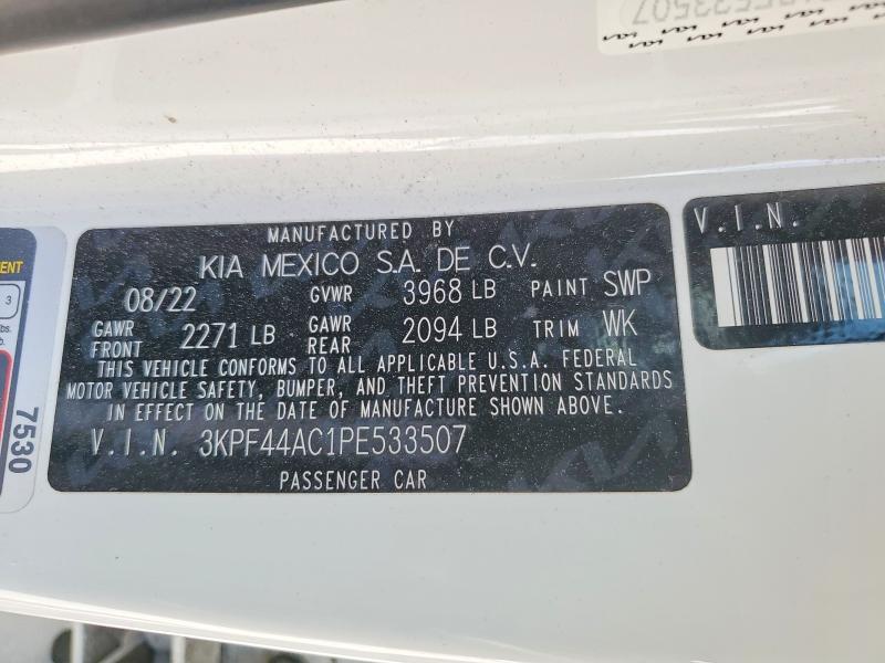 48102896 :رقم المزاد ، 3KPF44AC1PE533507 vin ، 2023 Kia Forte مزاد بيع