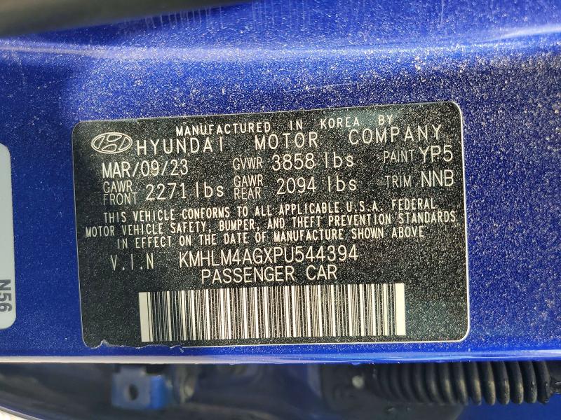 Продаж на аукціоні авто 2023 Hyundai Elantra, vin: KMHLM4AGXPU544394, номер лоту: 48359576