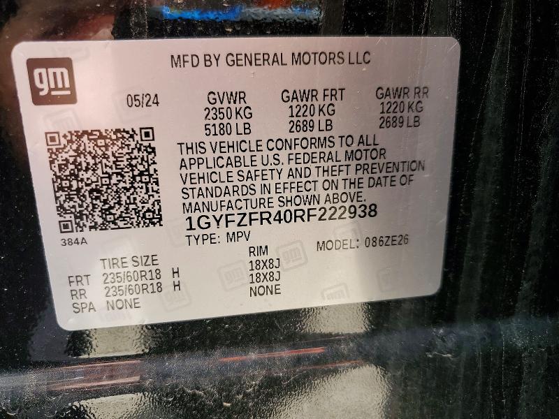 Aukcja sprzedaży 2024 Cadillac Xt4, vin: 1GYFZFR40RF222938, numer aukcji: 41782616