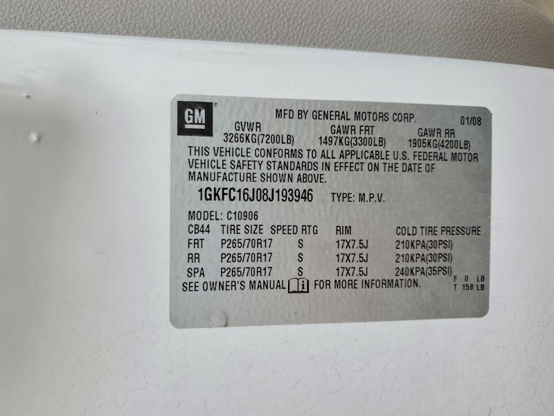 Продажа на аукционе авто 2008 Gmc Yukon Xl, vin: 1GKFC16J08J193946, номер лота: 47997066