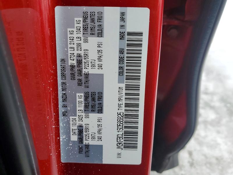 79004765 :رقم المزاد ، JM3KFBCL1S0586825 vin ، 2025 Mazda Cx-5 مزاد بيع