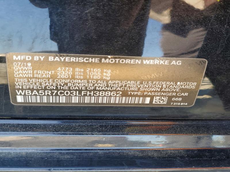 Продажа на аукционе авто 2020 Bmw 330xi, vin: WBA5R7C03LFH38862, номер лота: 47400566