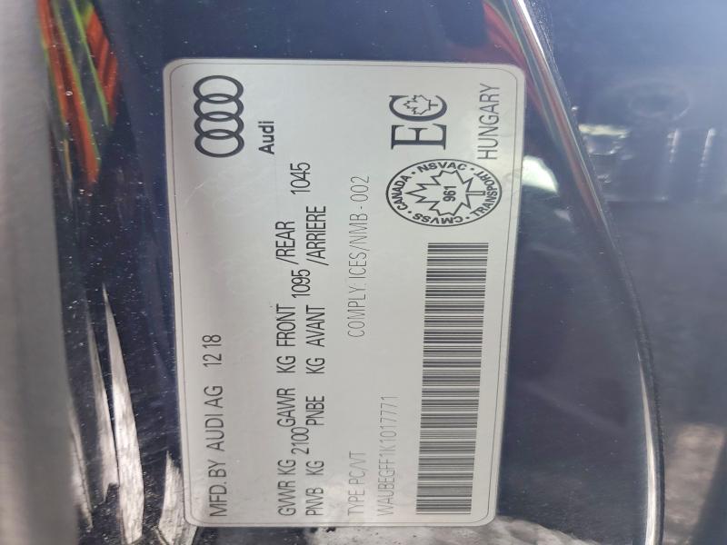 Продажа на аукционе авто 2019 Audi A3, vin: WAUBEGFF1K1017771, номер лота: 45725296