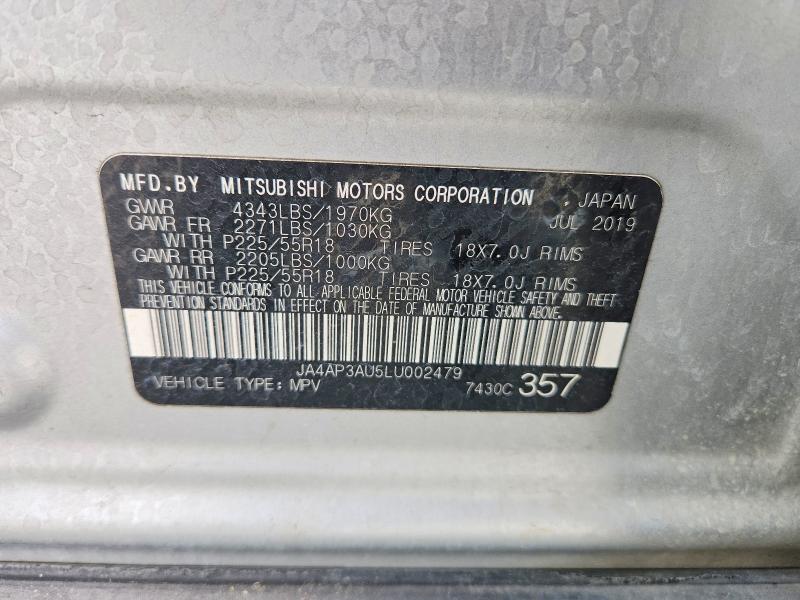 Aukcja sprzedaży 2020 Mitsubishi Outlander Sport, vin: JA4AP3AU5LU002479, numer aukcji: 79466235