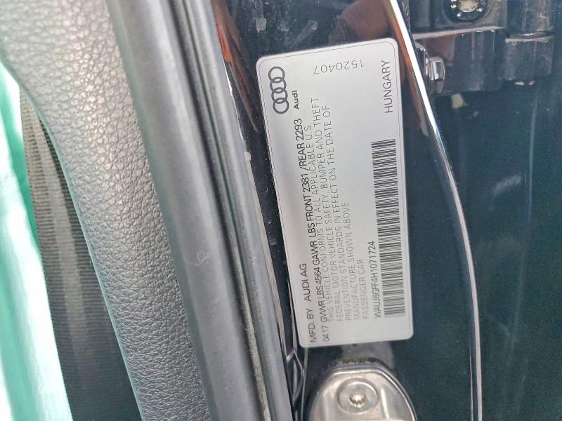 Продаж на аукціоні авто 2017 Audi A3, vin: WAUJ8GFF4H1071724, номер лоту: 46112456