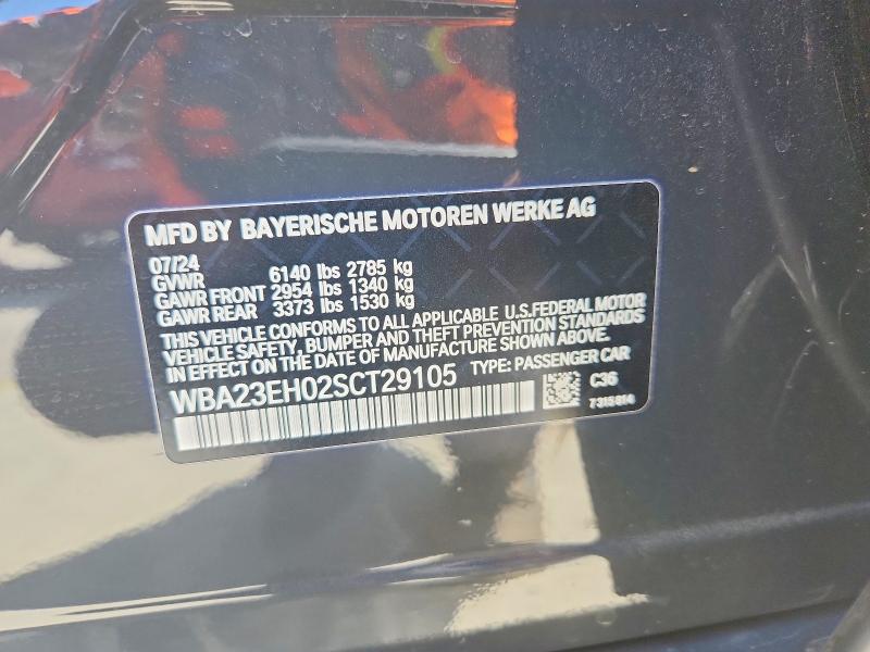 Продаж на аукціоні авто 2025 Bmw 740, vin: WBA23EH02SCT29105, номер лоту: 47382956