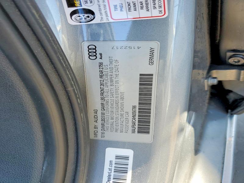 Aukcja sprzedaży 2017 Audi A6, vin: WAUF8AFC4HN056786, numer aukcji: 45516666