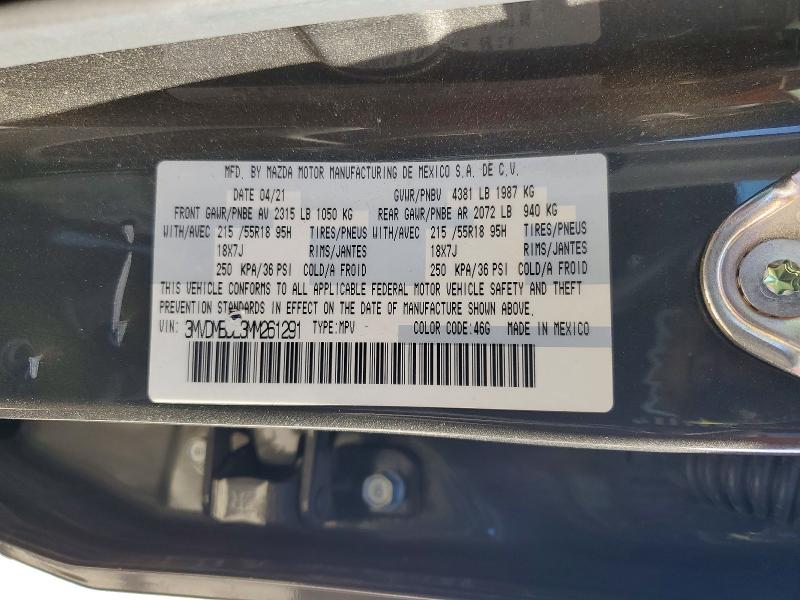 Aukcja sprzedaży 2021 Mazda Cx-30, vin: 3MVDMBDL3MM261291, numer aukcji: 47751746