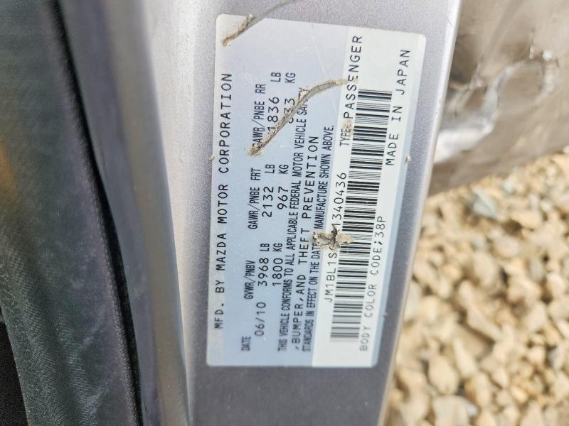 47754126 :رقم المزاد ، JM1BL1SG9A1340436 vin ، 2010 Mazda Mazda3i مزاد بيع