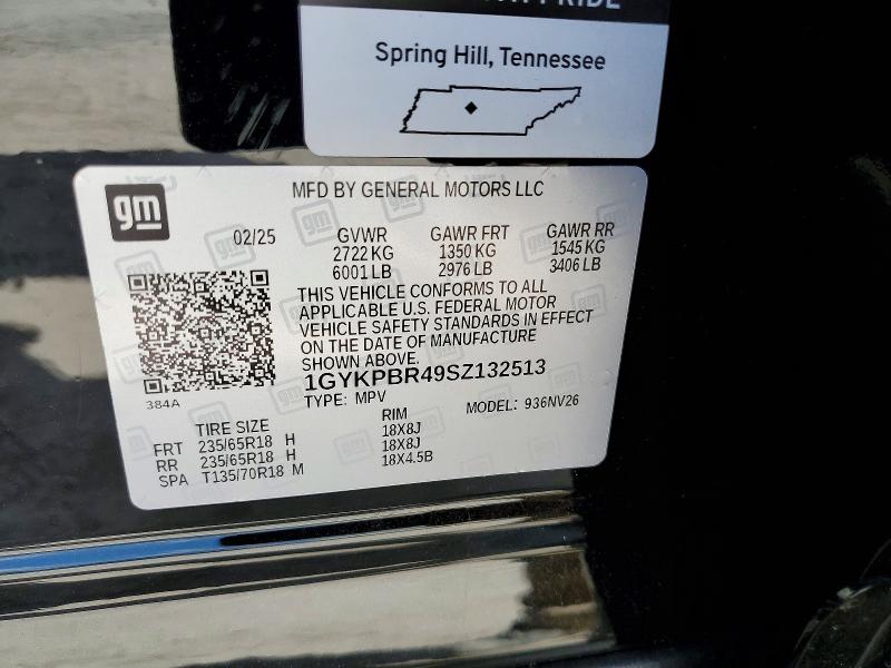 Продаж на аукціоні авто 2025 Cadillac Xt6, vin: 1GYKPBR49SZ132513, номер лоту: 47536636