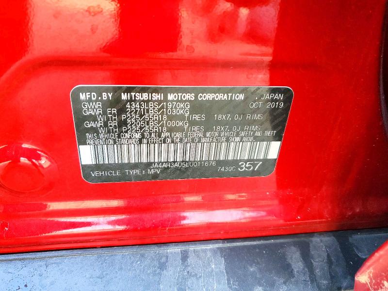 Продаж на аукціоні авто 2020 Mitsubishi Outlander Sport, vin: JA4AR3AU5LU011676, номер лоту: 41727536