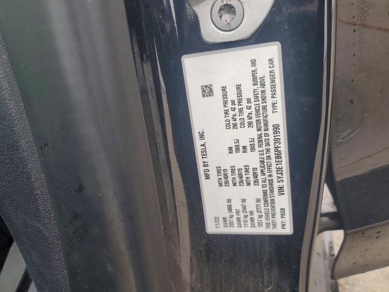 Продаж на аукціоні авто 2023 Tesla Model 3, vin: 5YJ3E1EB6PF391990, номер лоту: 45477316