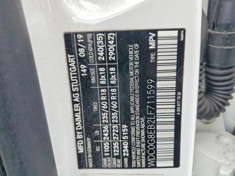 Продажа на аукционе авто 2020 Mercedes-benz Glc, vin: WDC0G8EB2LF711599, номер лота: 47083406