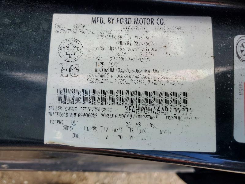 Aukcja sprzedaży 2010 Ford Fusion, vin: 3FAHP0HA6AR102972, numer aukcji: 41640226