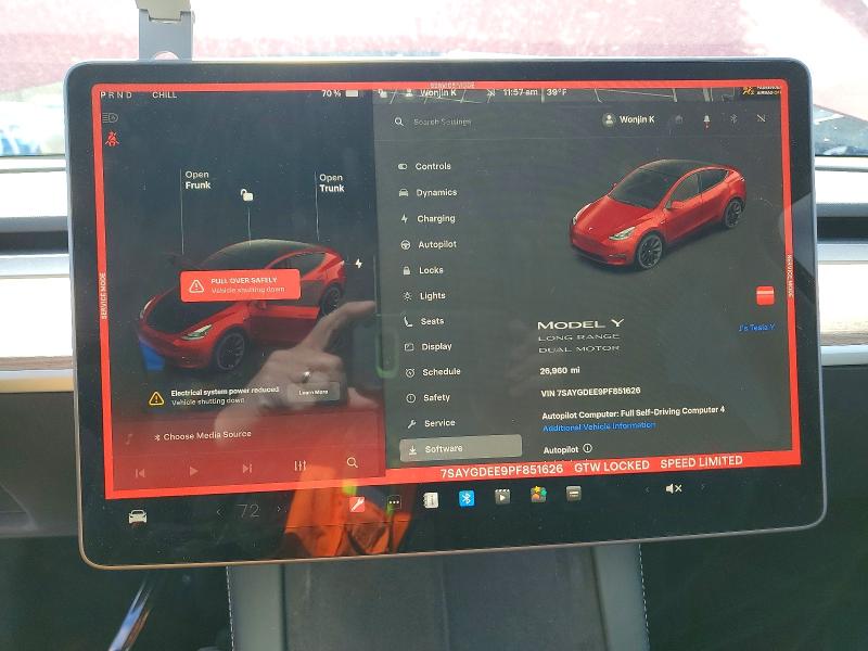 Aukcja sprzedaży 2023 Tesla Model Y, vin: 7SAYGDEE9PF851626, numer aukcji: 79803735